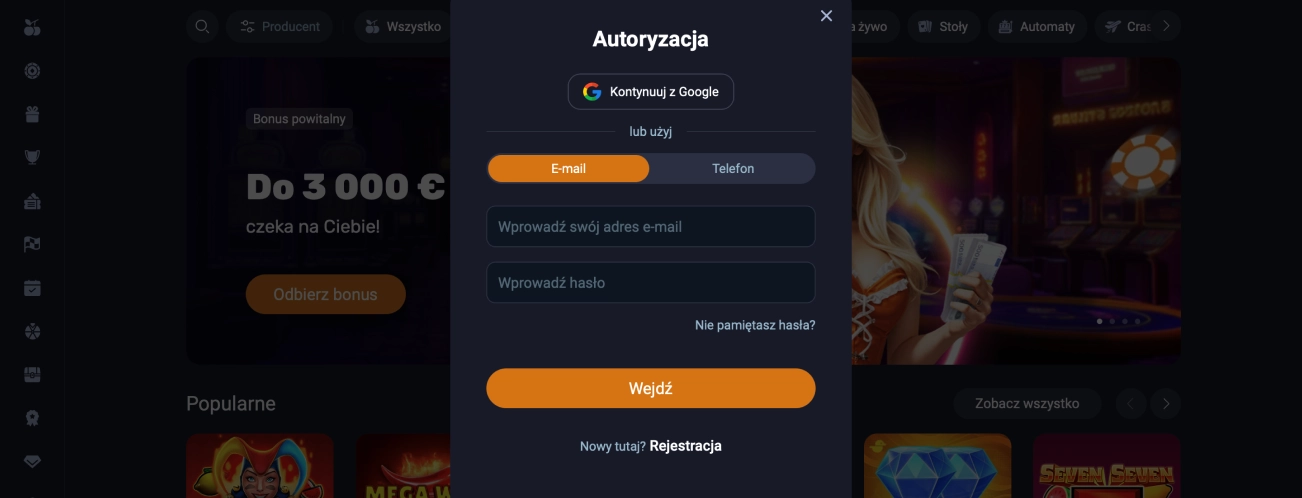 Vox Casino logowanie – weryfikacja, dostęp i ustawienia profilu